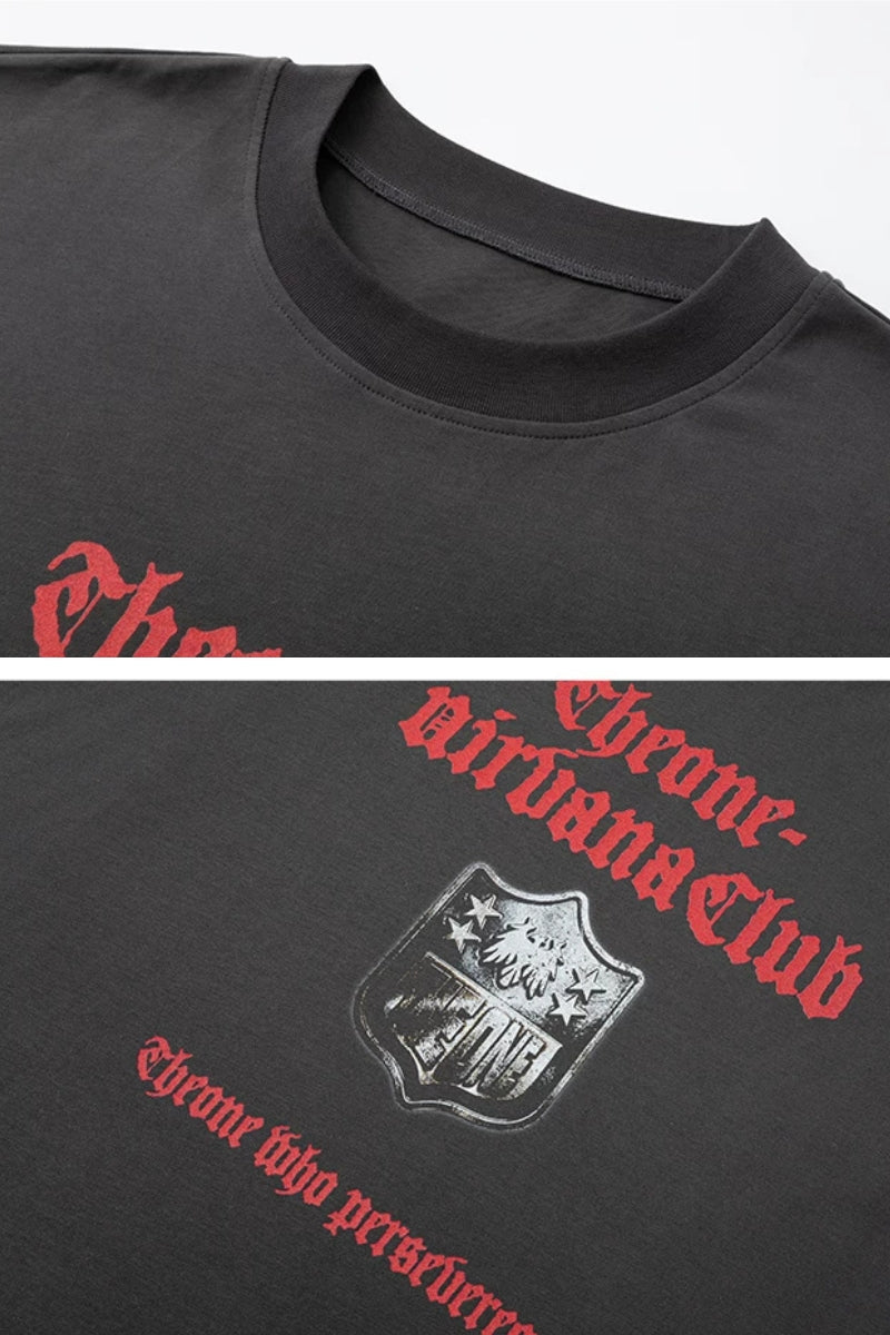 Shield Logo Oversized T-Shirt #TK043