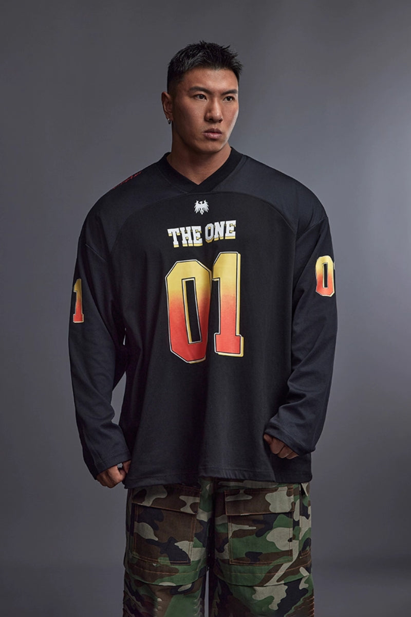 Drop Shoulder Jersey Top #TK027
