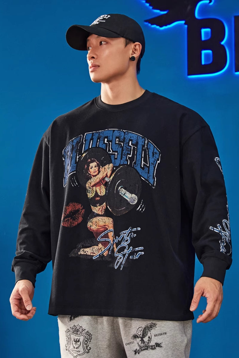Power Art Oversized Long Sleeve #BF104
