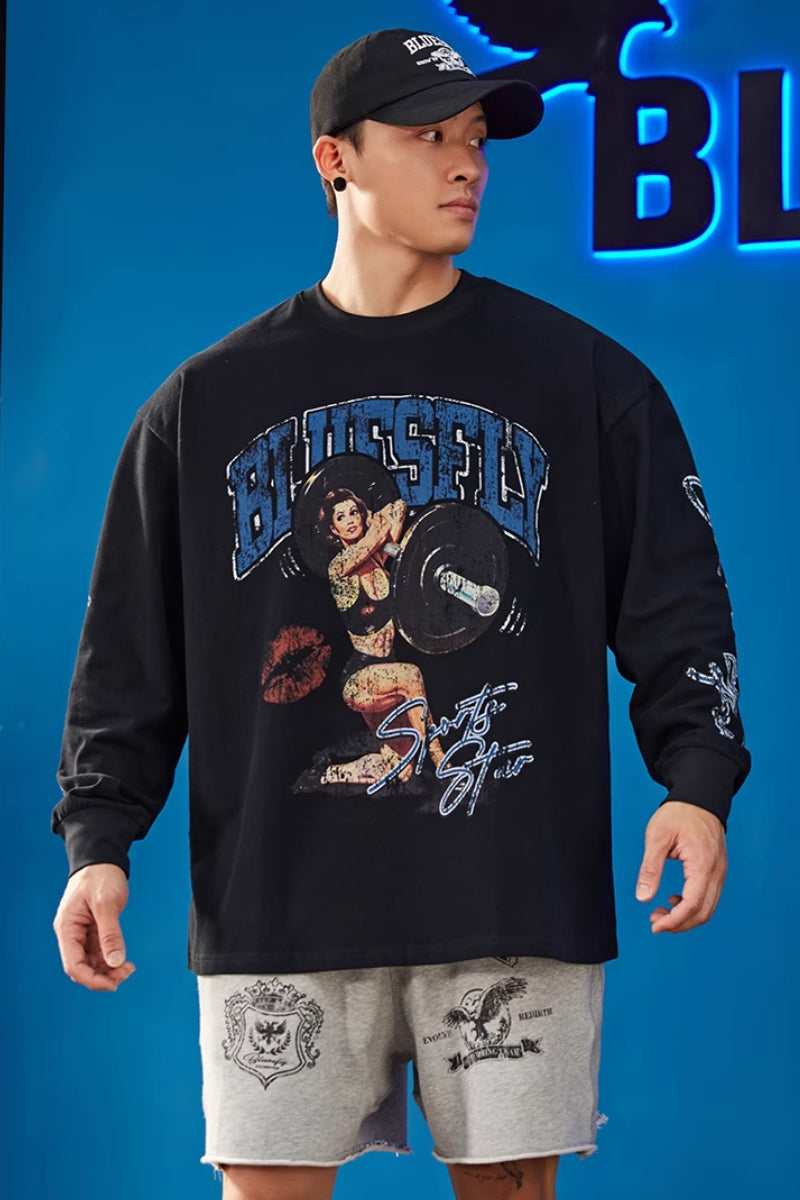 Power Art Oversized Long Sleeve #BF104