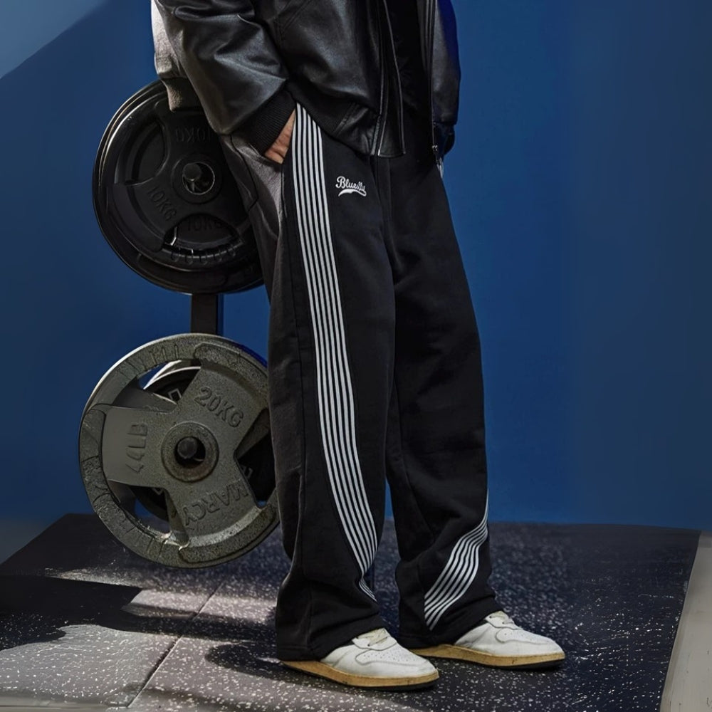 Stripe Flow Heavy SweatPants #BF027