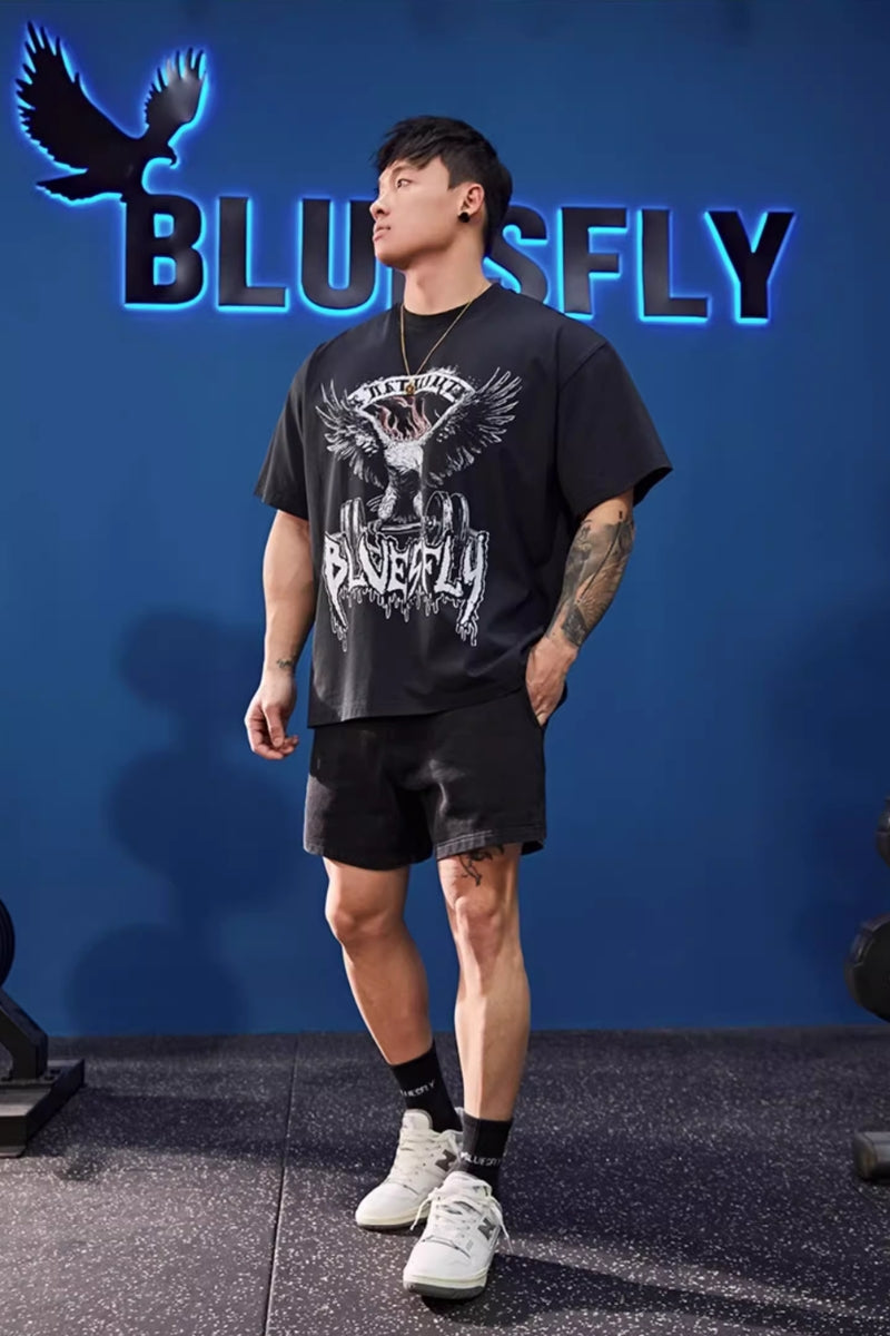 Wash Color Athleisure Shorts #BF054