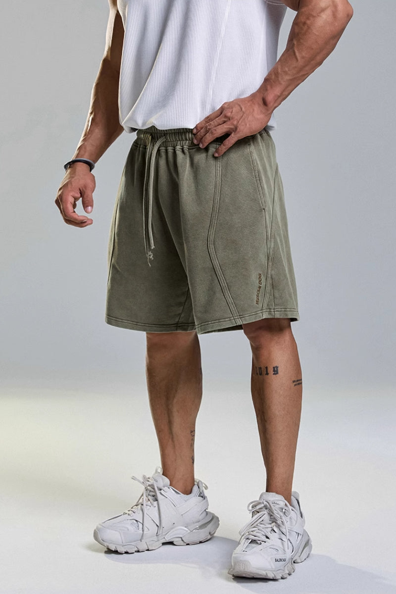 Wash Vintage Gym Shorts #MD069