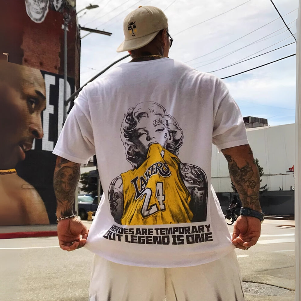 Big Silhouette Back Print T-Shirt #MD023