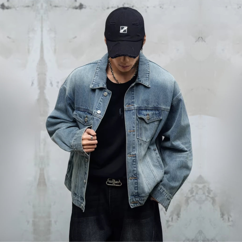 BoxFit Denim Trucker Jacket #LM038