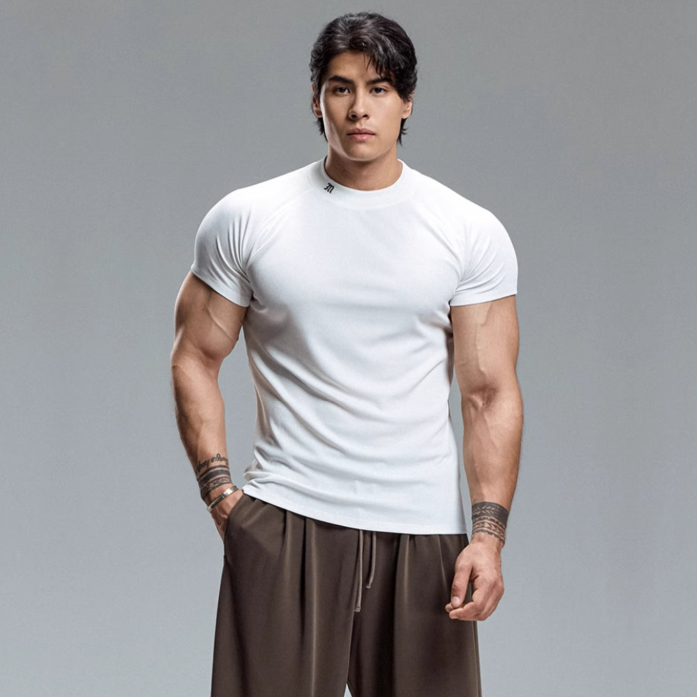SlimFit High-Neck T-Shirt #MD097