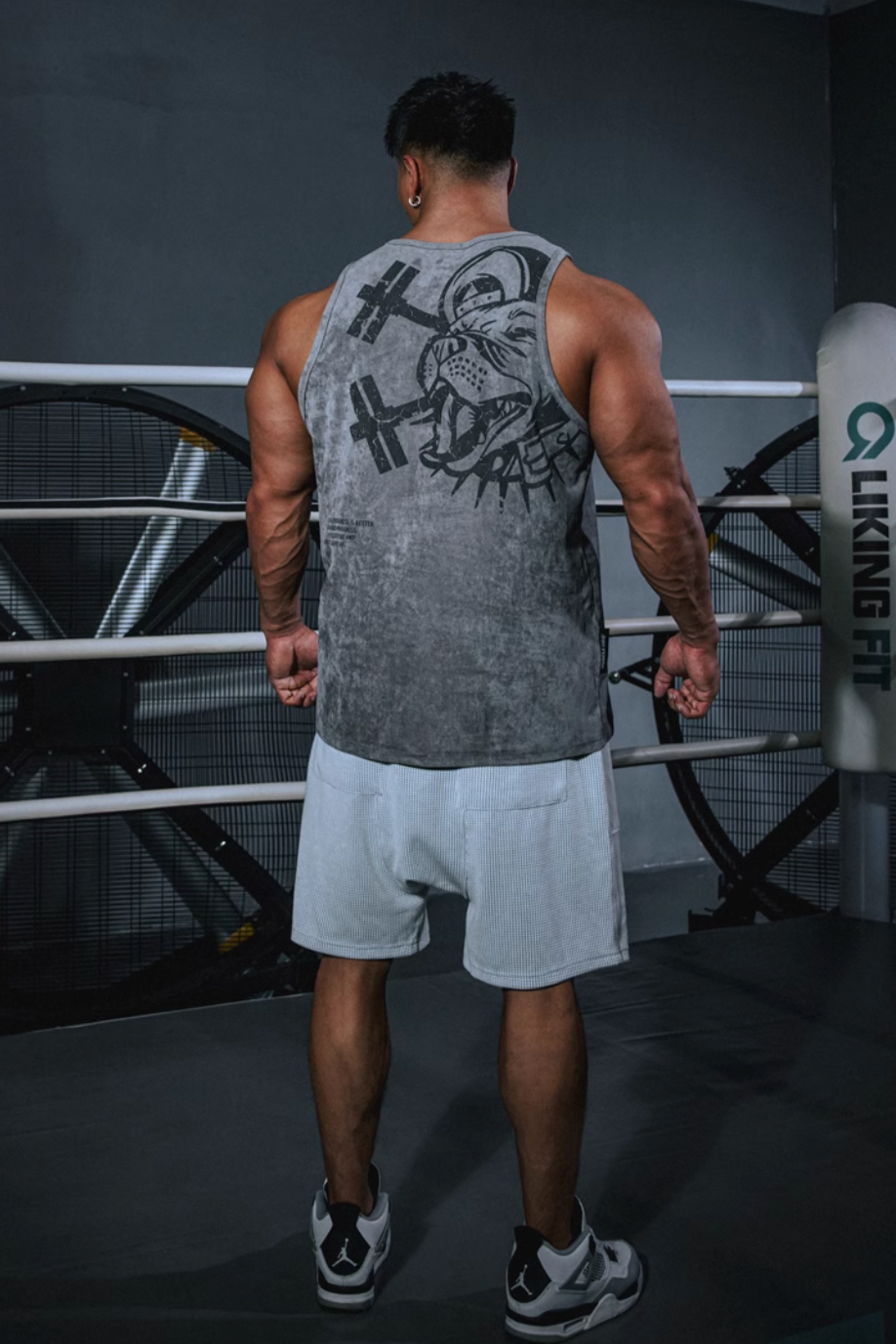 Washed Alpha Gym Tank #MD004