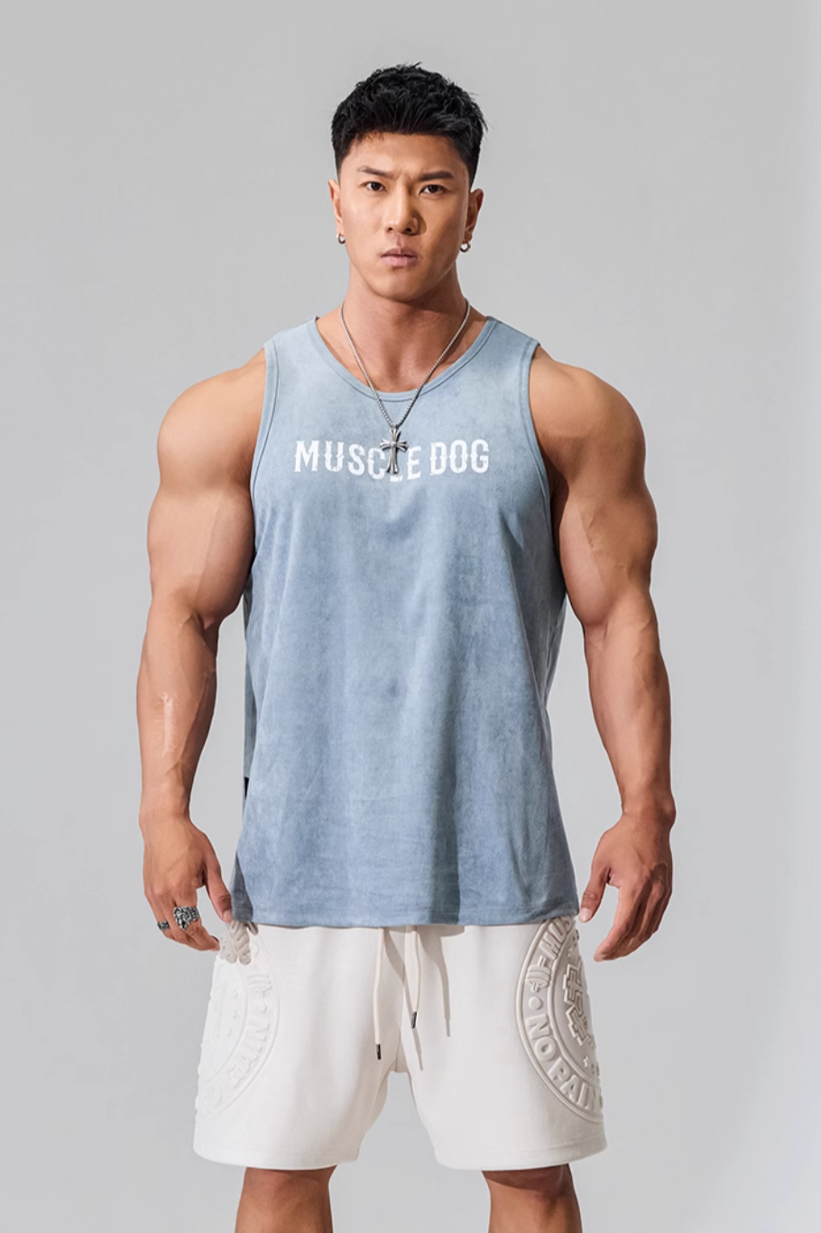Washed Alpha Gym Tank #MD004
