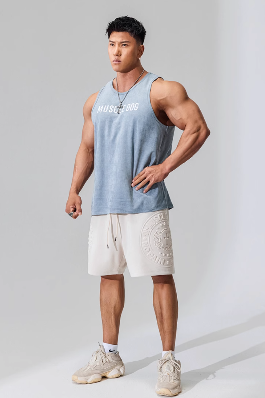 Washed Alpha Gym Tank #MD004