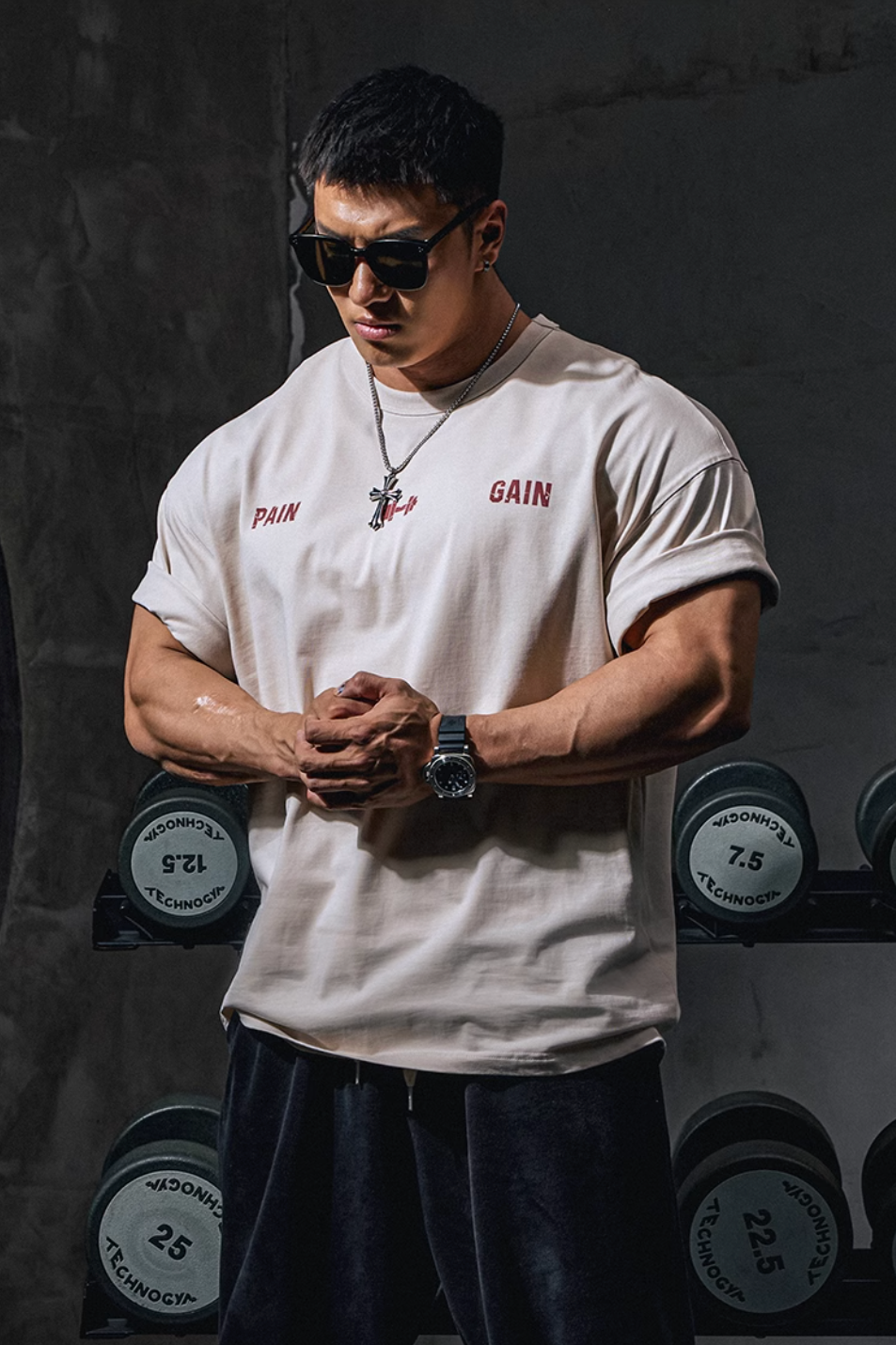 Back Print Loose T-shirt #MD001
