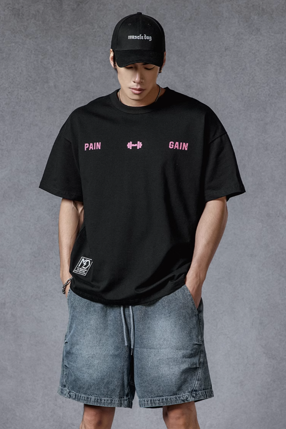 Back Print Loose T-shirt #MD001