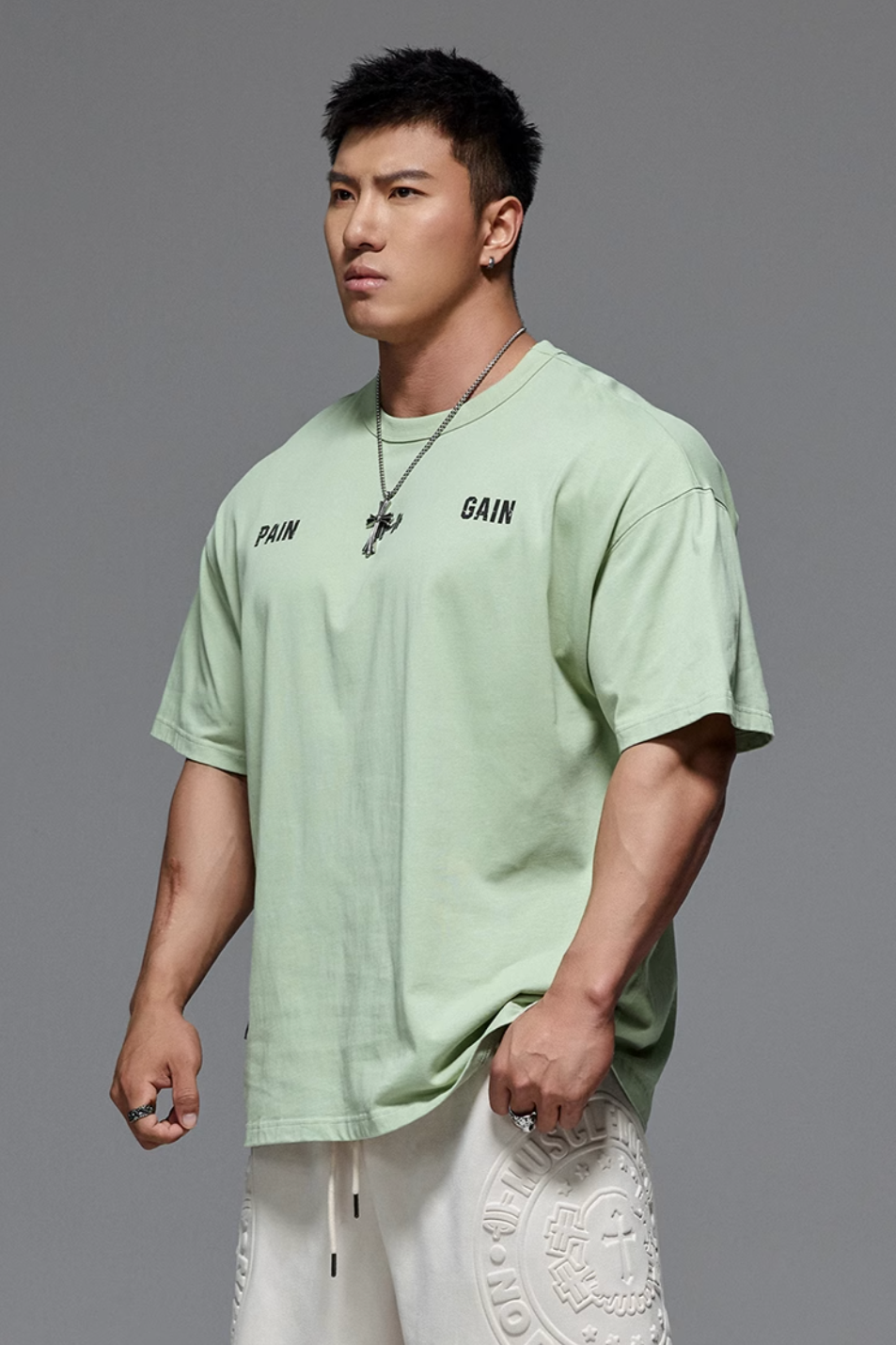 Back Print Loose T-shirt #MD001