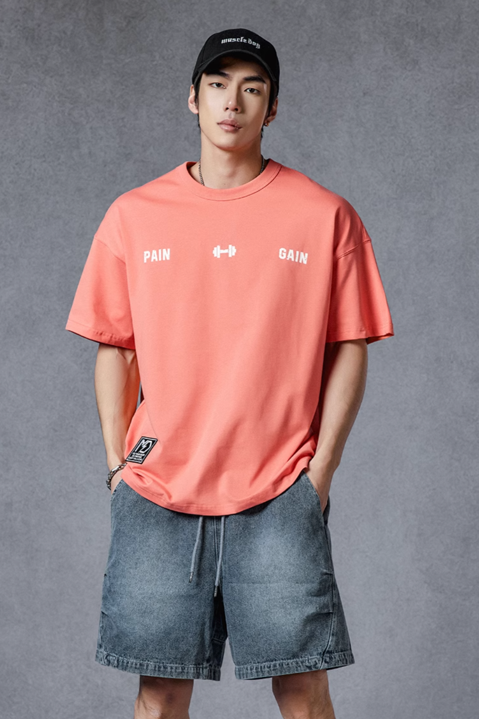 Back Print Loose T-shirt #MD001