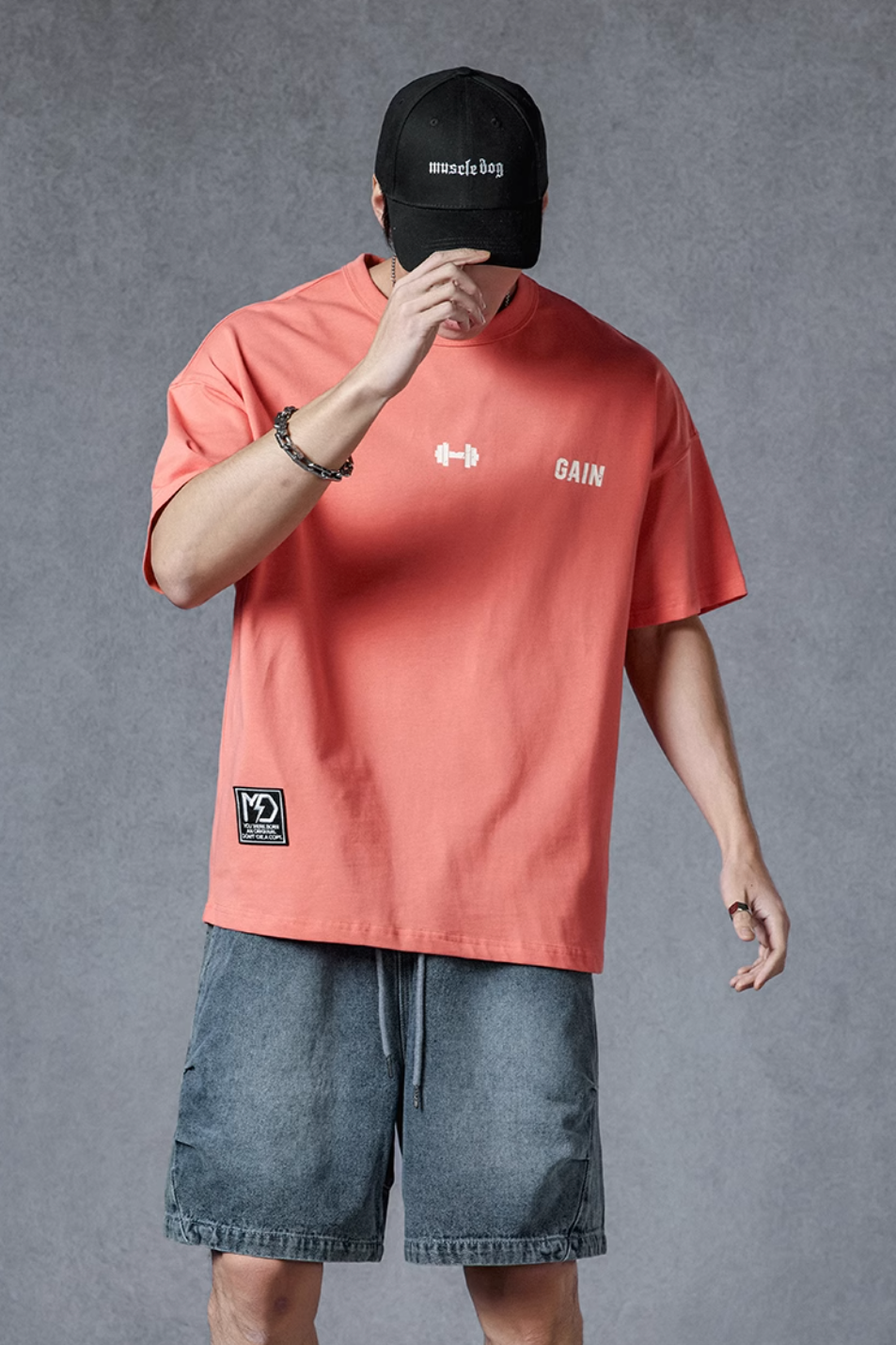 Back Print Loose T-shirt #MD001