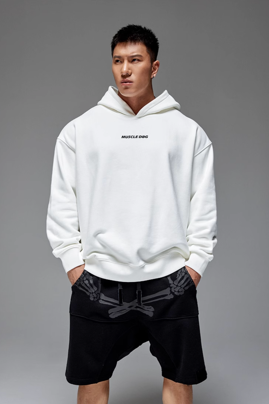 Big logo print hoodie #MD013