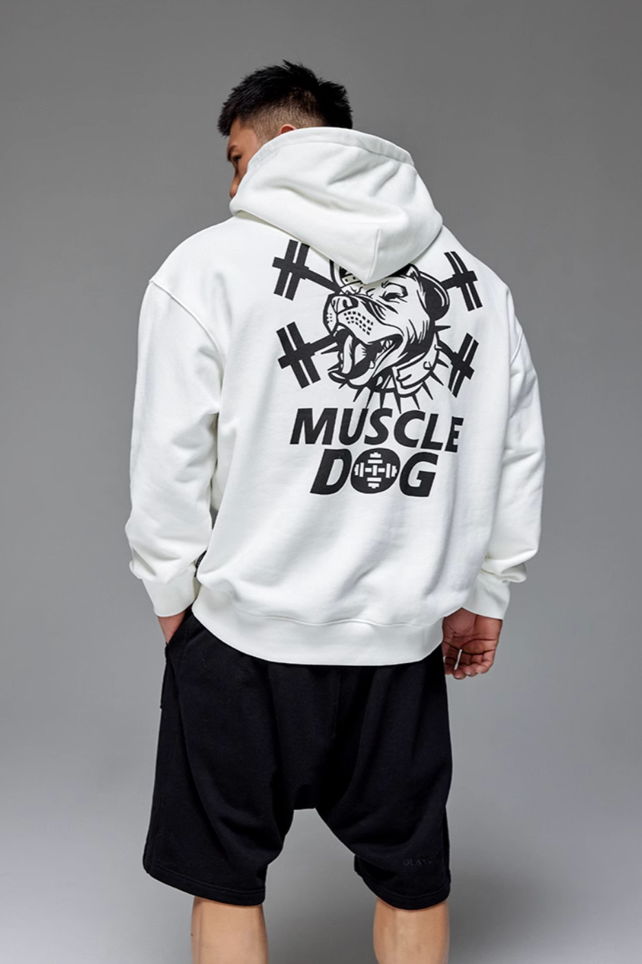 Big logo print hoodie #MD013