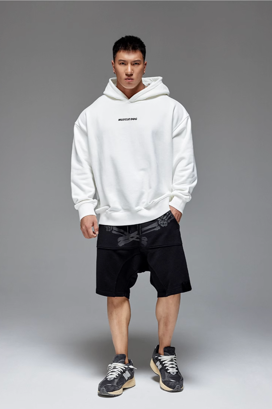 Big logo print hoodie #MD013
