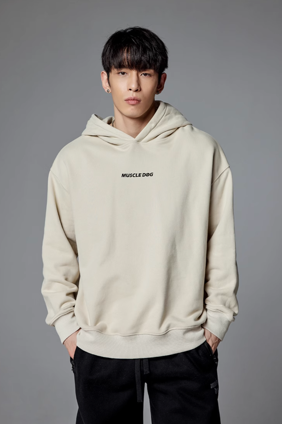 Big logo print hoodie #MD013