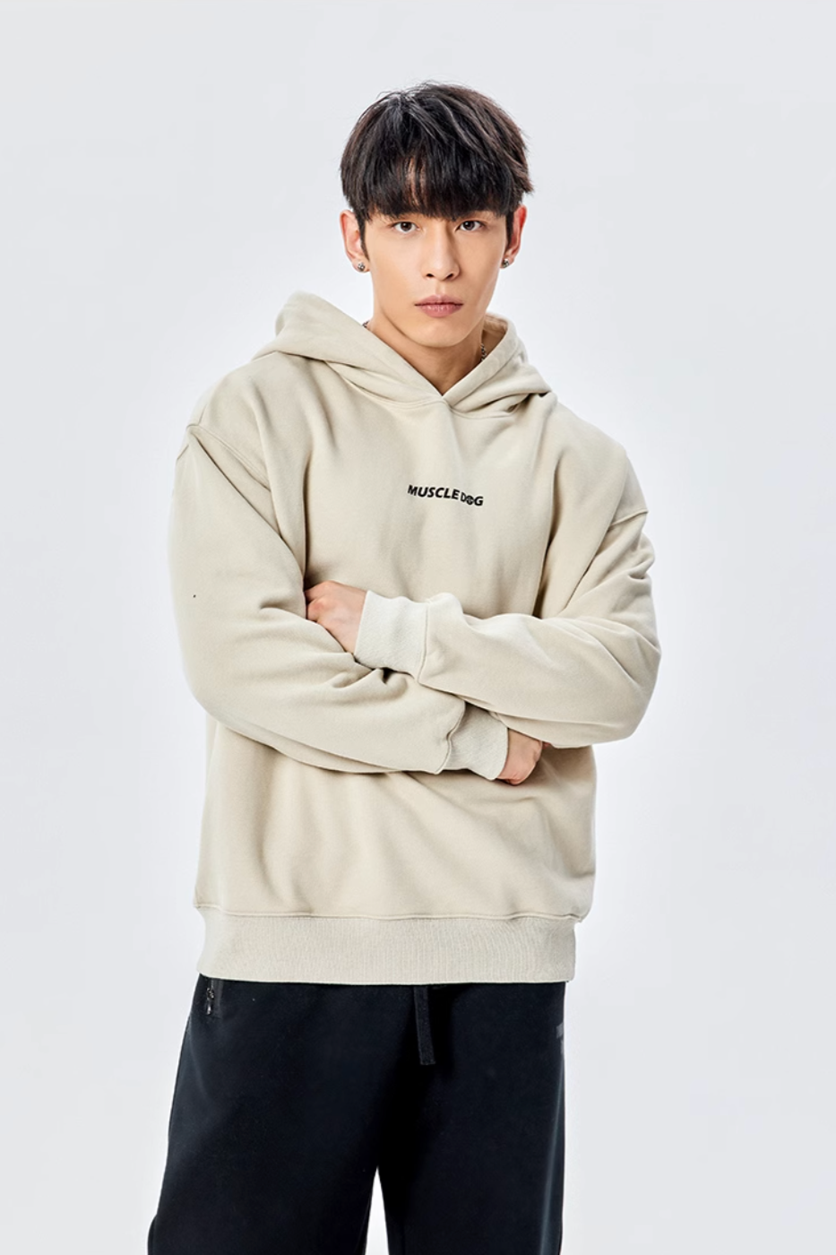 Big logo print hoodie #MD013