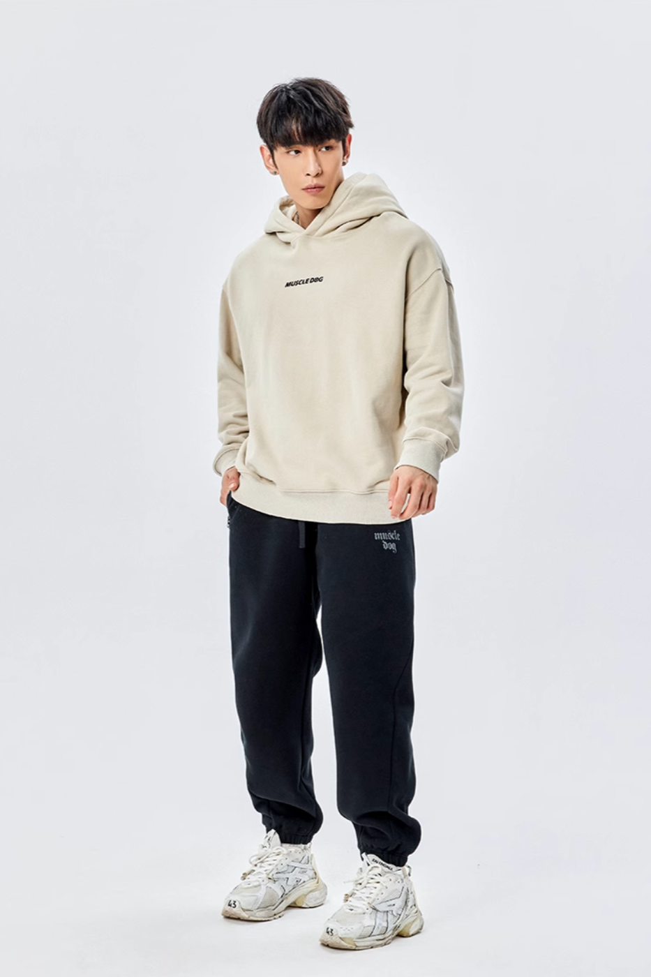 Big logo print hoodie #MD013
