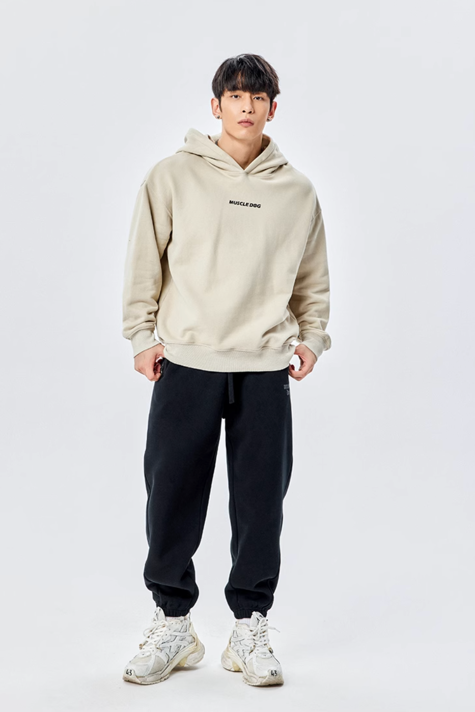 Big logo print hoodie #MD013