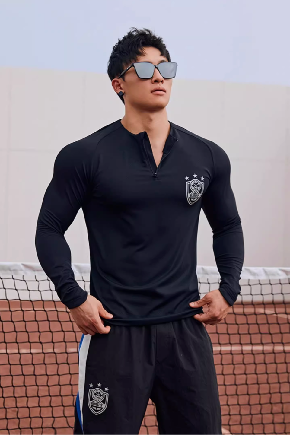 Half-Zip Slim Fit Long Sleeve #BF034
