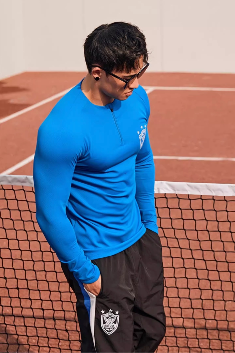 Half-Zip Slim Fit Long Sleeve #BF034