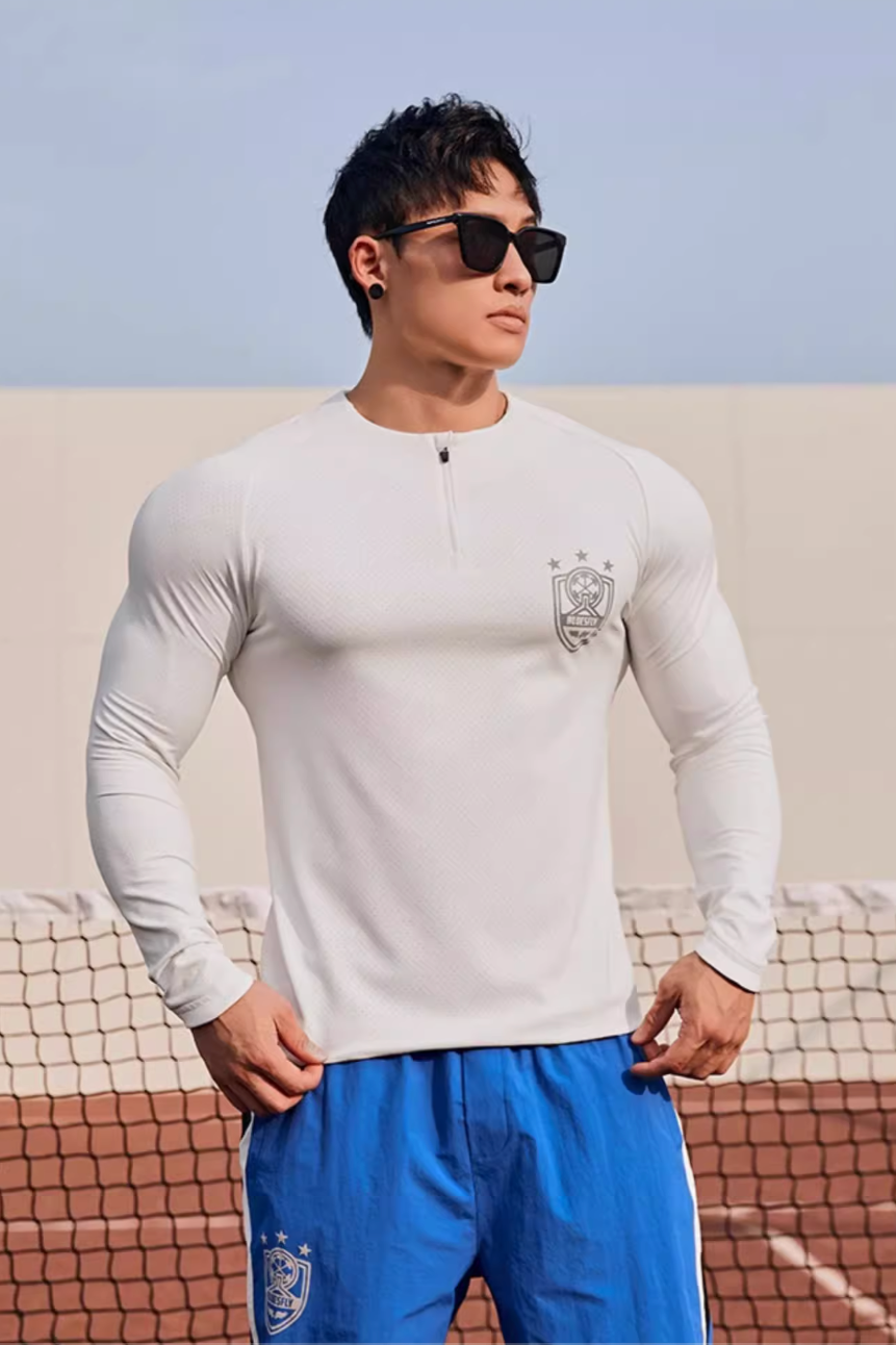 Half-Zip Slim Fit Long Sleeve #BF034