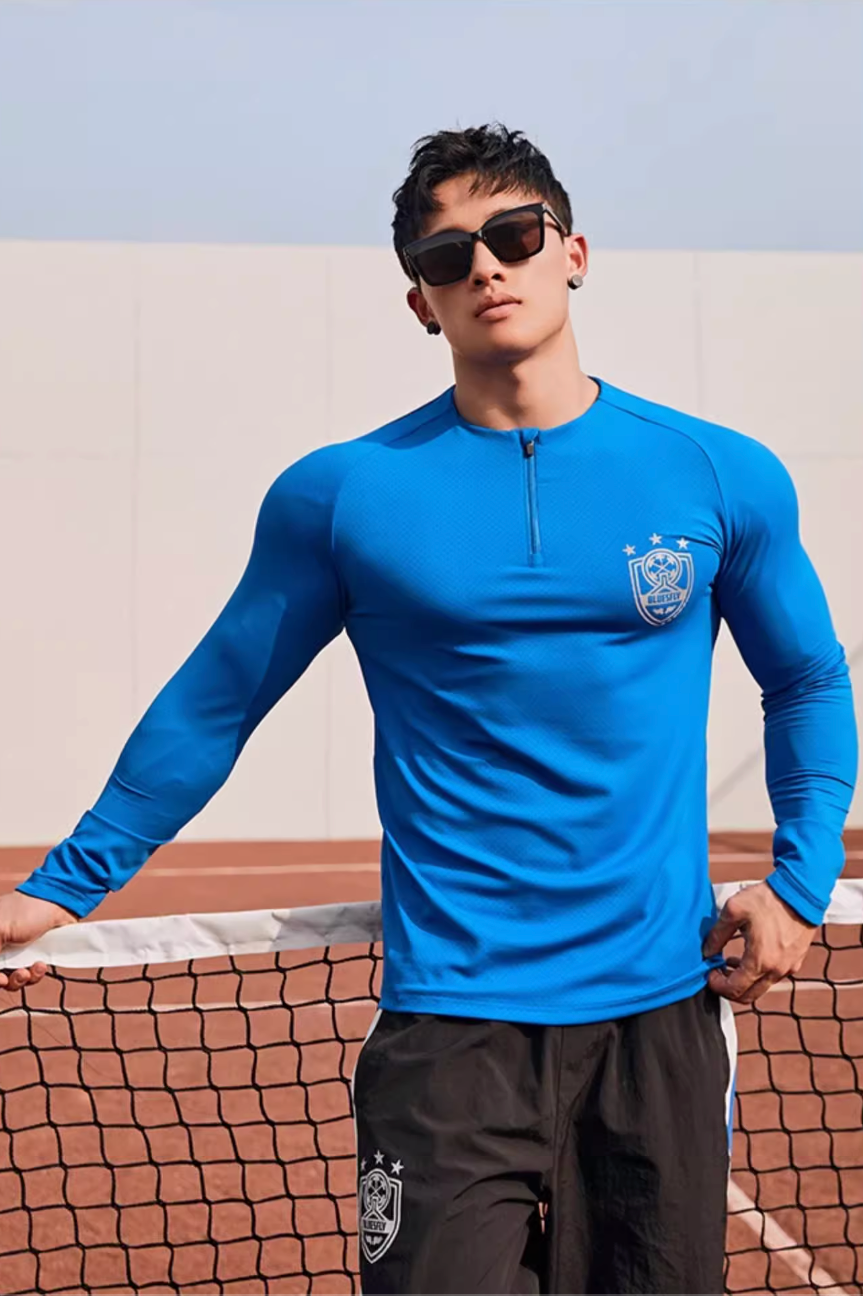 Half-Zip Slim Fit Long Sleeve #BF034
