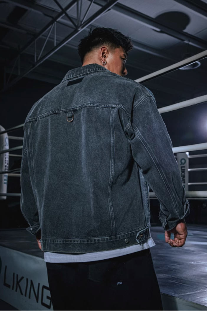 Wash Stitched Denim Jacket #MD024