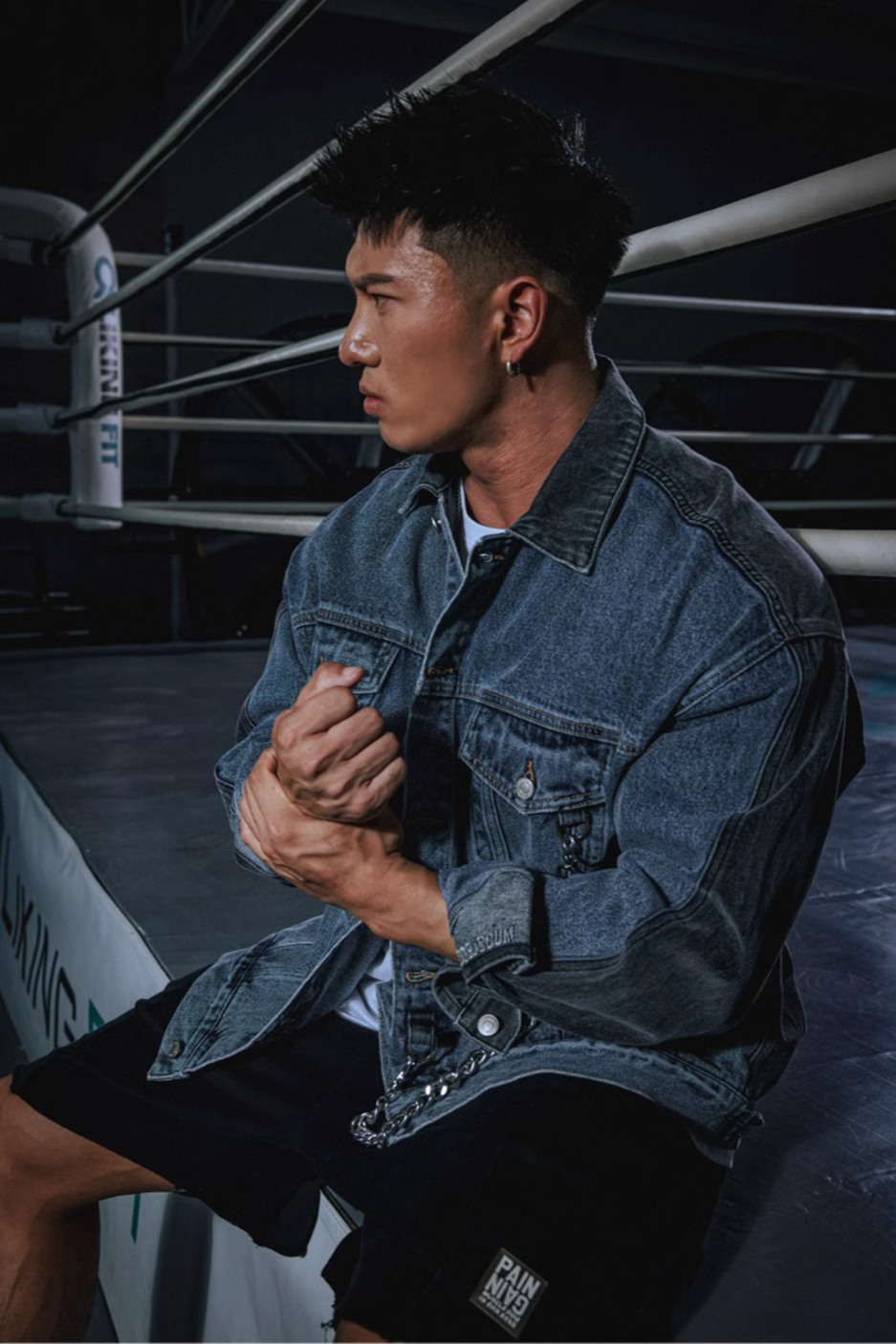 Wash Stitched Denim Jacket #MD024