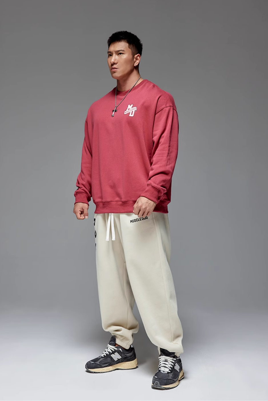 Number Print Velvet Warm Sweatpants #MD032