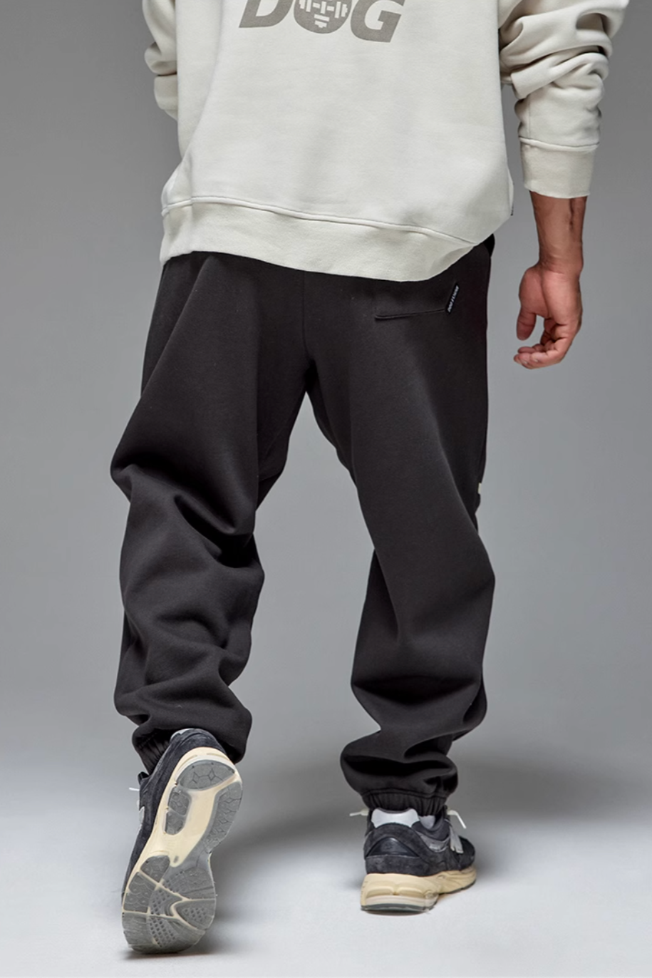 Number Print Velvet Warm Sweatpants #MD032