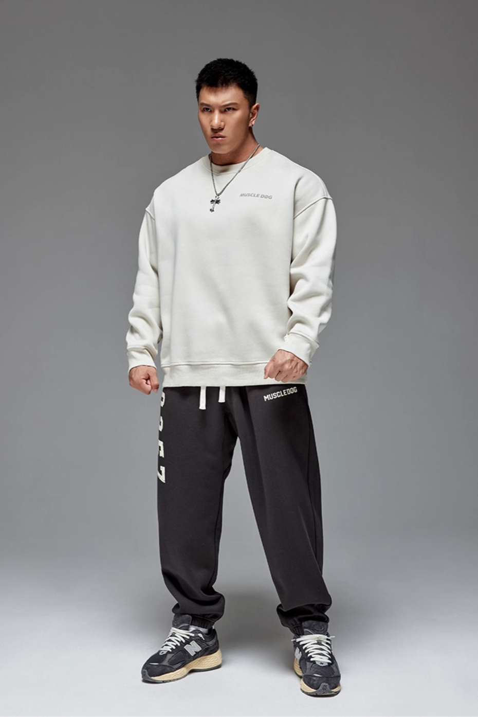 Number Print Velvet Warm Sweatpants #MD032