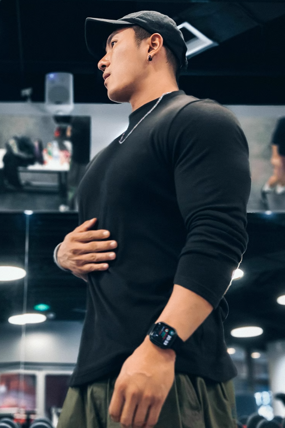 Half-Turtleneck Solid Color Long Sleeve #MD036