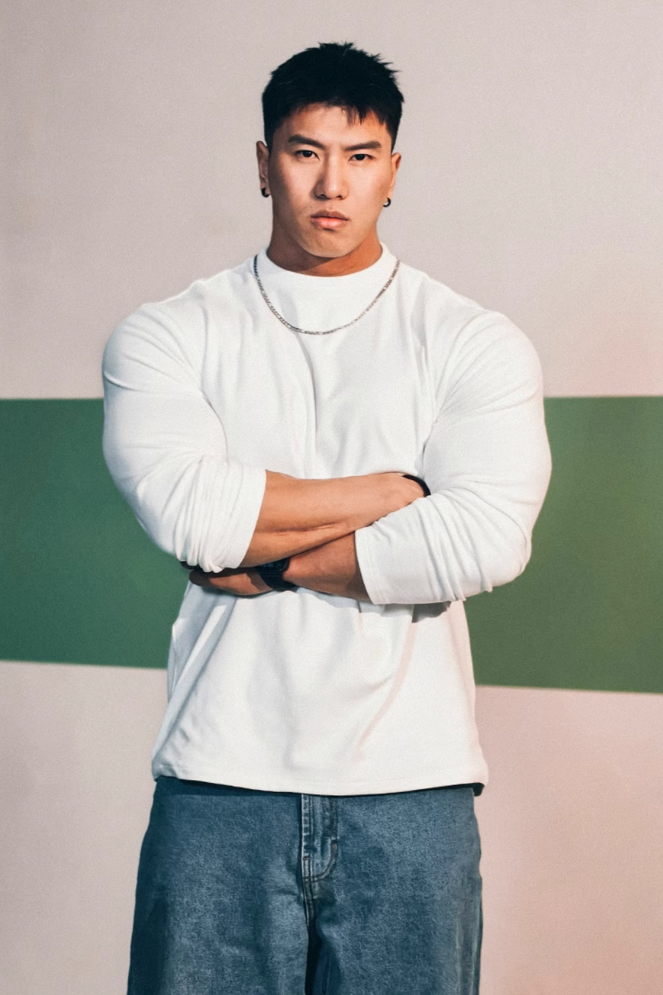 Half-Turtleneck Solid Color Long Sleeve #MD036