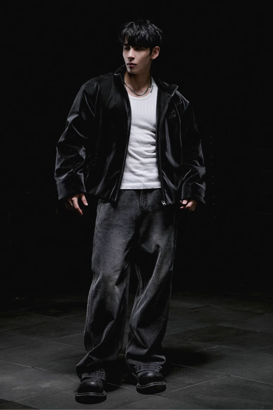 Elegant Black Sport Cotton Jacket #MD039