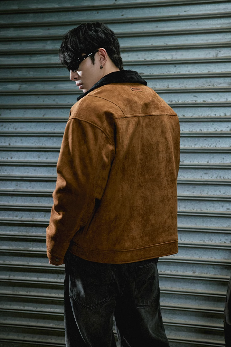 Suede Lapels Casual Jacket #MD040