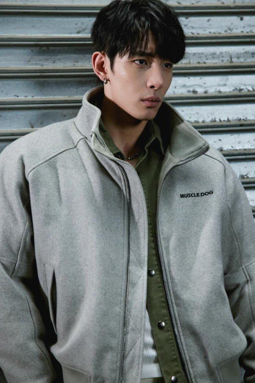 Fitness casual short woolen jacket #MD041