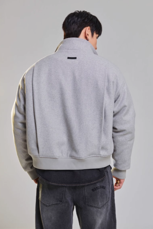 Fitness casual short woolen jacket #MD041