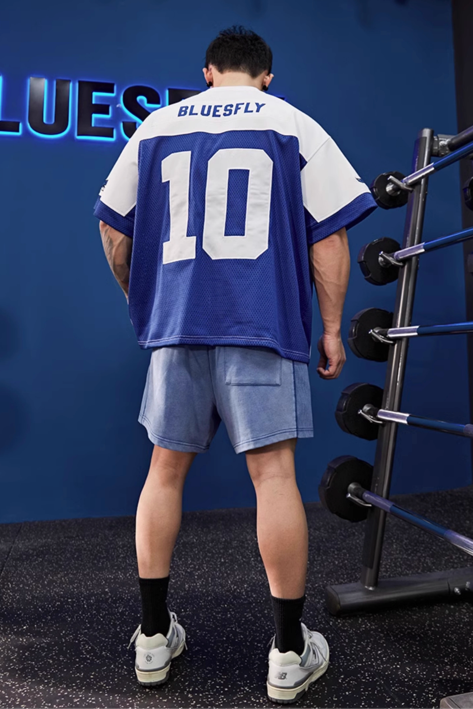 American sporty loose half sleeve T-shirt #BF045