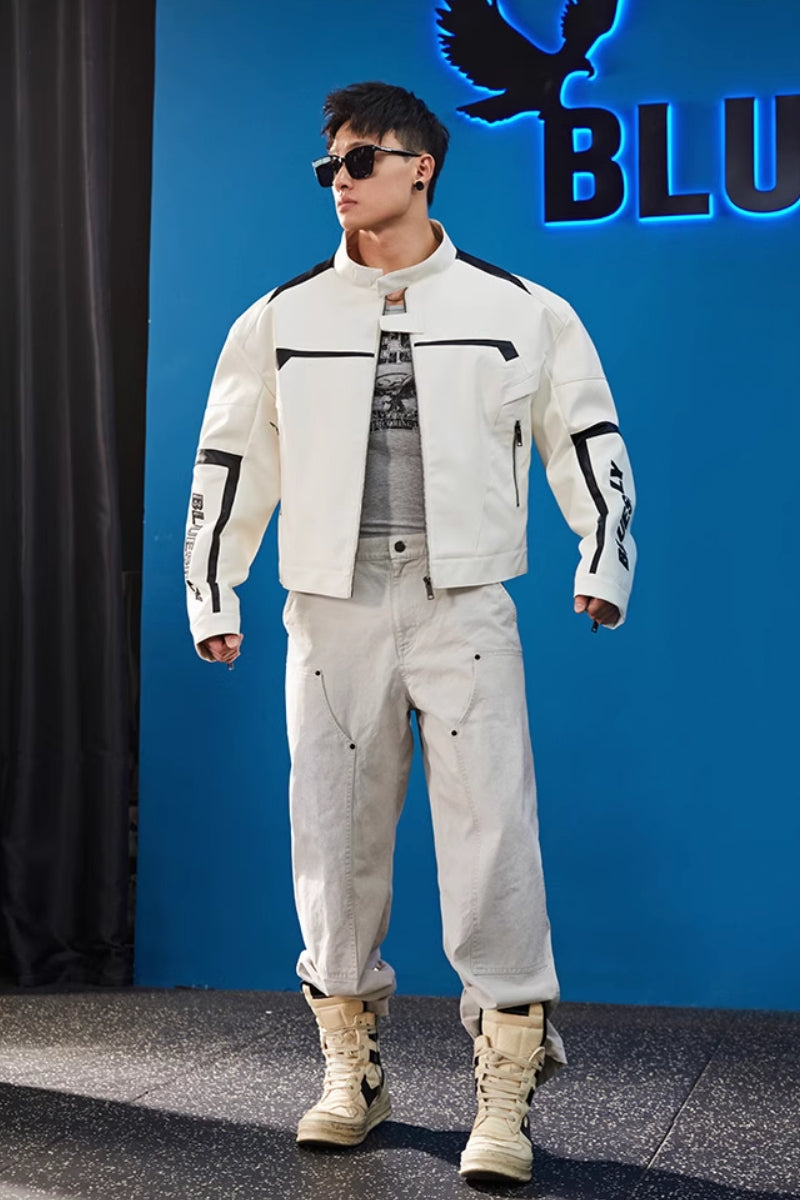 Neo-Rider Faux Leather Jacket #BF120