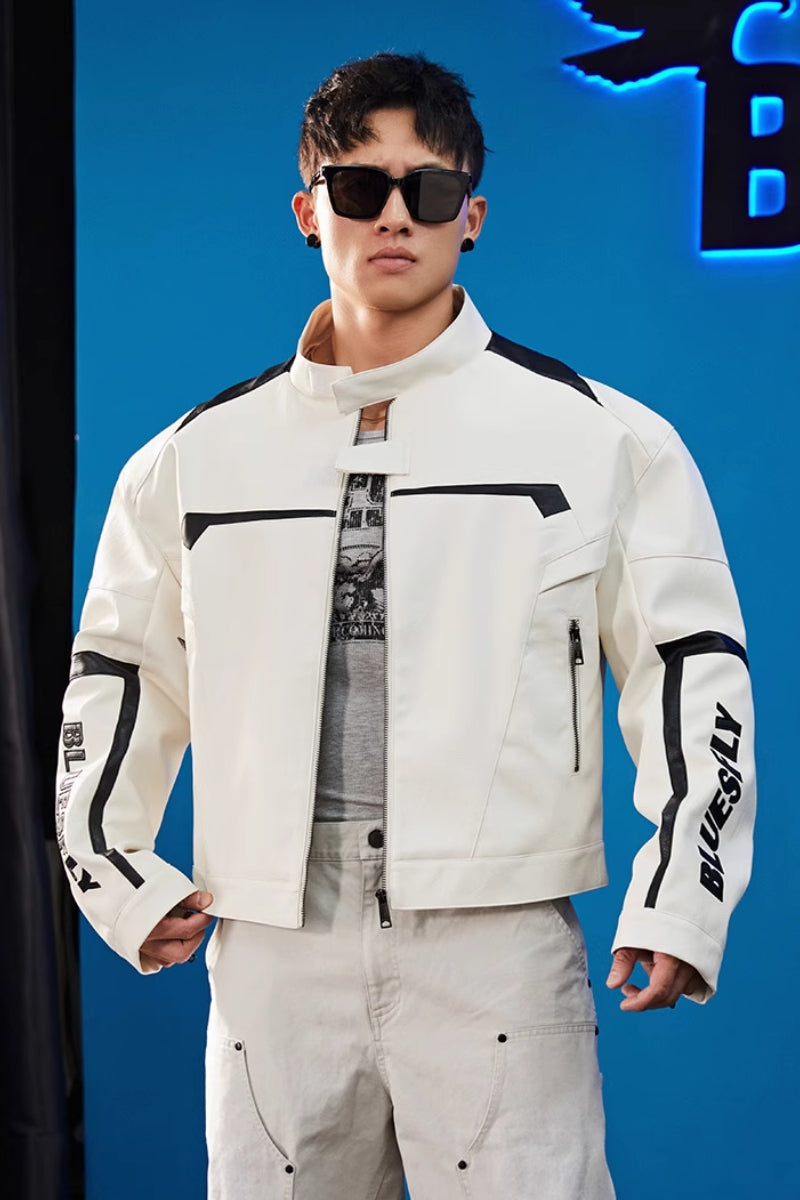 Neo-Rider Faux Leather Jacket #BF120