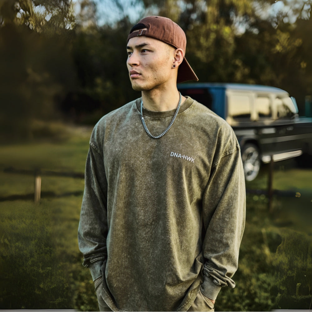 Dirty Wash Gym Longsleeve #DH001