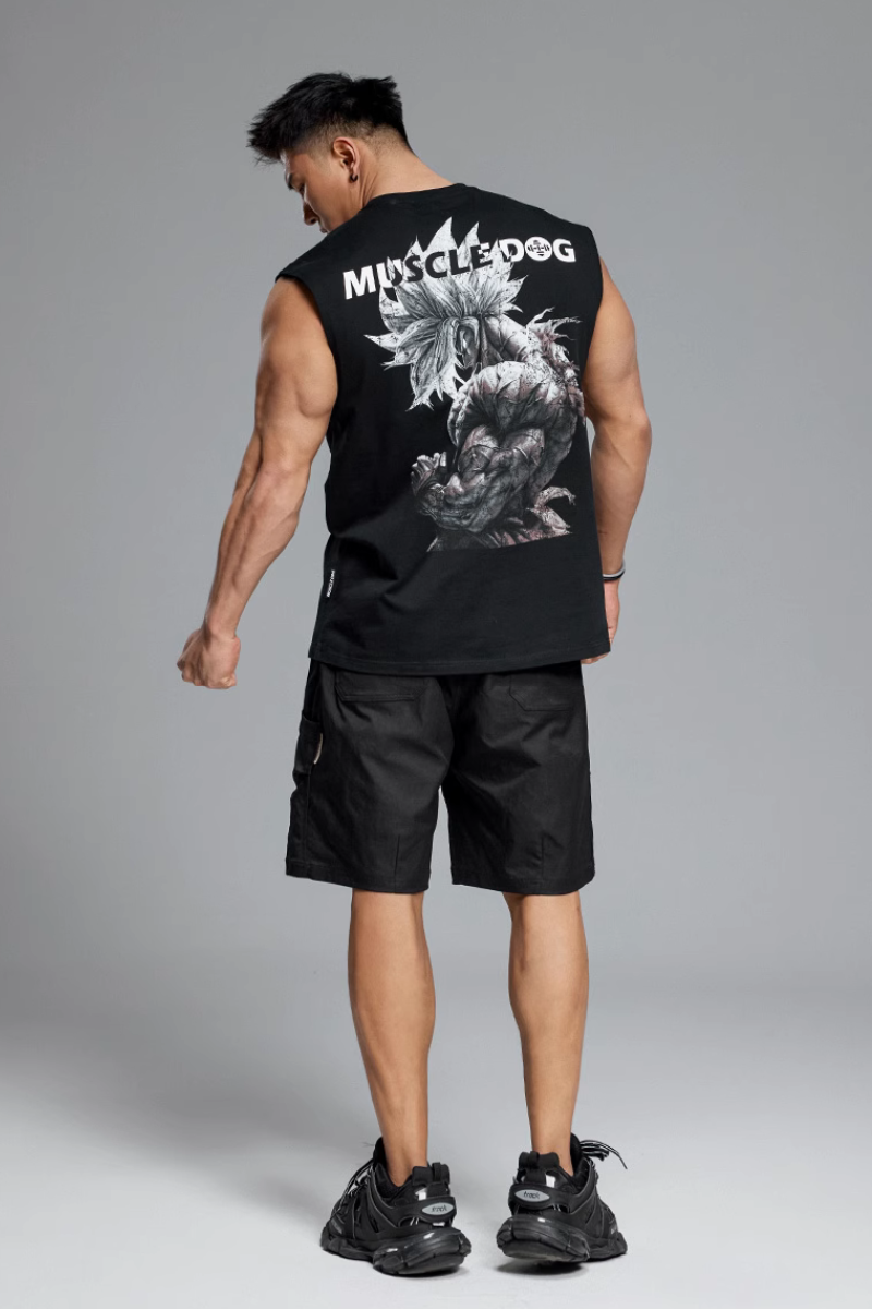 Back Collab Print Training sleeveless #MD064