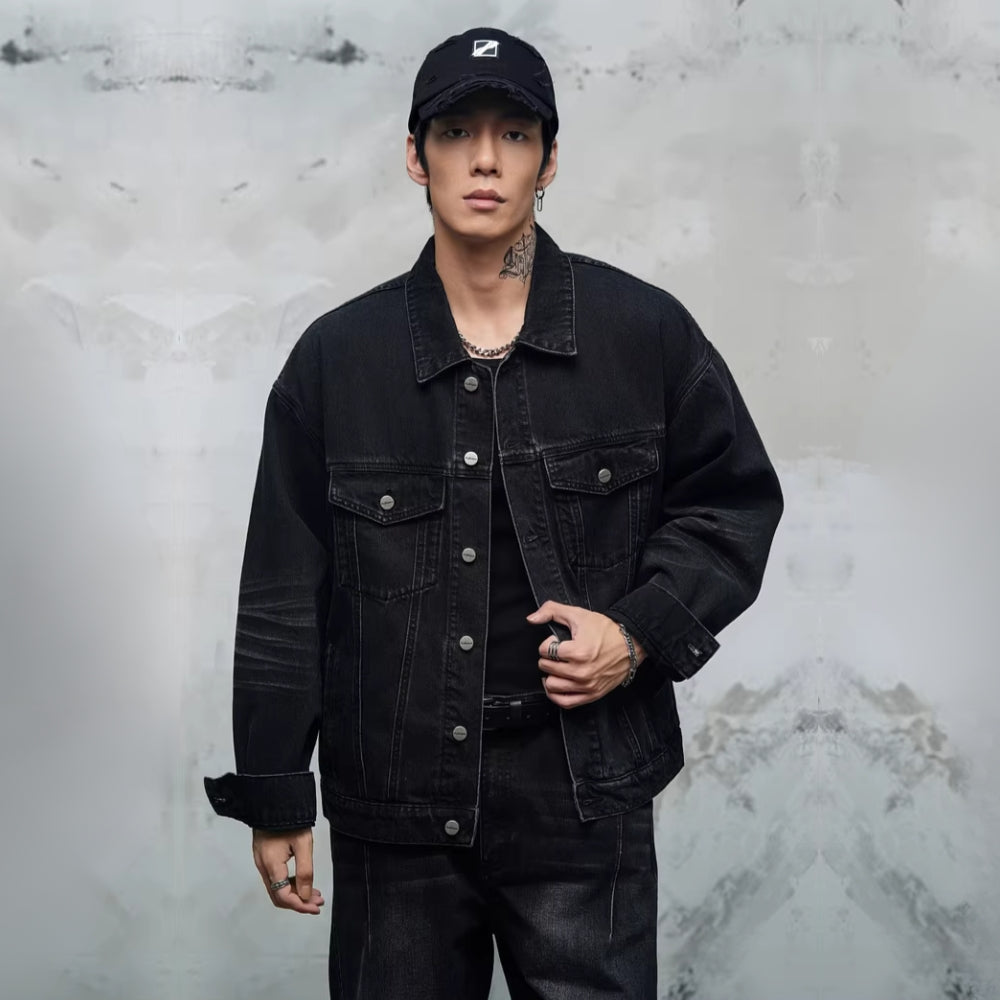 BoxFit Denim Trucker Jacket #LM038