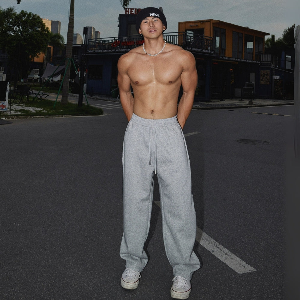 Solid Zip-Up Sweat Set #PM016