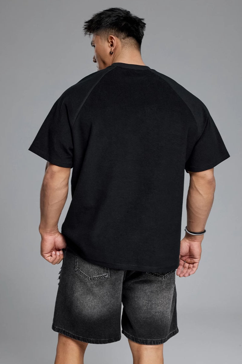 Heavy Texture Half Sleeve T-Shirt #MD055