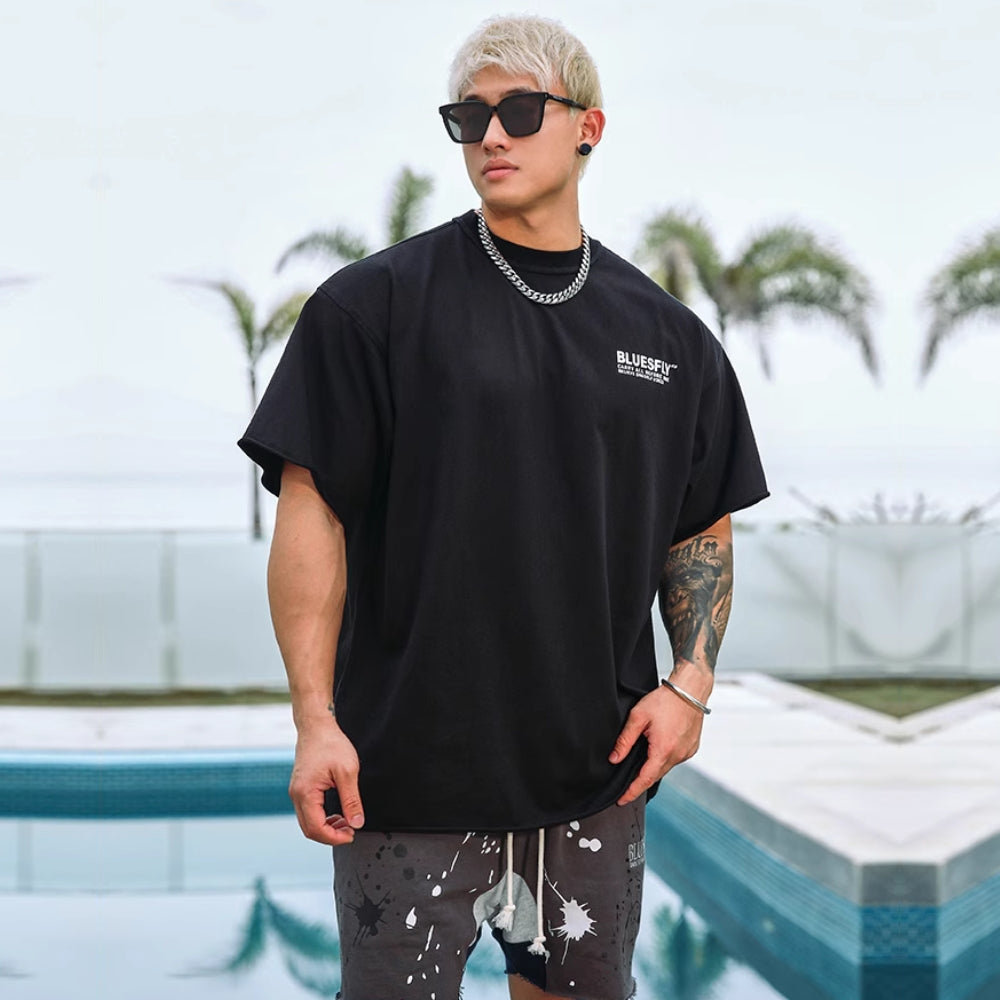 Back Emblem Oversize T-Shirt #BF017