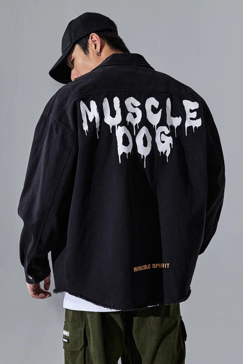 Loose Fitness Denim Jacket #MD049